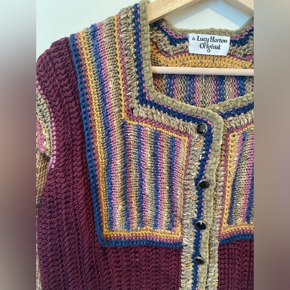 Hand Knit Lucy Horton Sweater - Picture 2 of 4